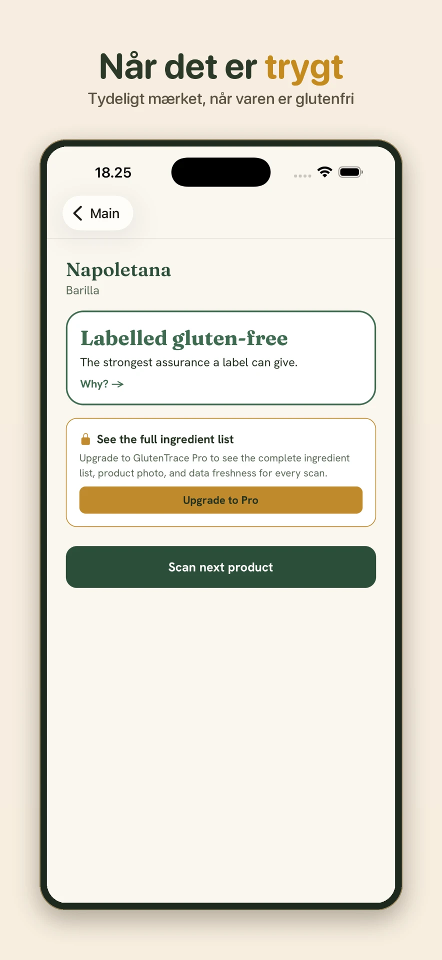 GlutenTrace: mærket glutenfri